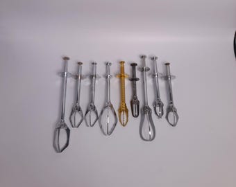 Vintage Franse zilverkleurige metalen suikertang IJstang Augurktang Augurk Grabbers Franse keuken Cottage Decor