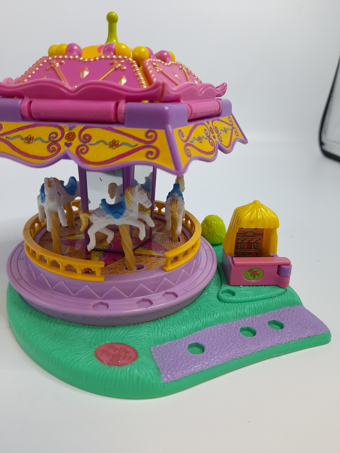 Vintage Polly Pocket - Manège Carrousel Spin Pretty Carrousel - Bluebird 1996