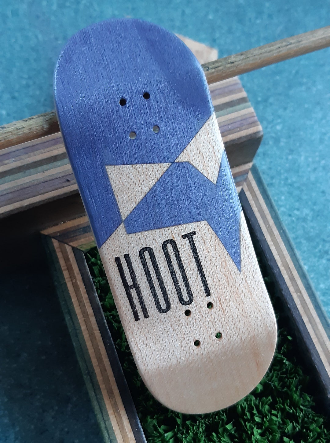 36mm Wooden Fingerboard Deck Skateboard Skateboarding Etsy