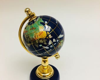 Stone Globe, - Globe- Gemstone-