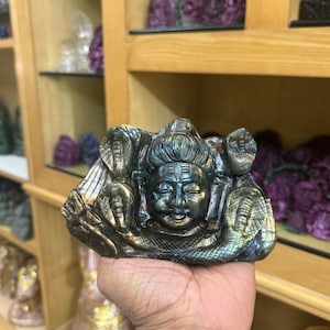 lord shiva in Labradorite