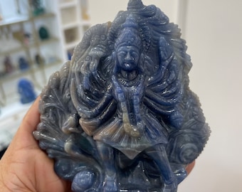 Goddess Kali in Blue Sapphire