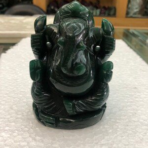 蛇紋石の座像 ガネーシャ象神像 金色塗装 - Etsy 日本