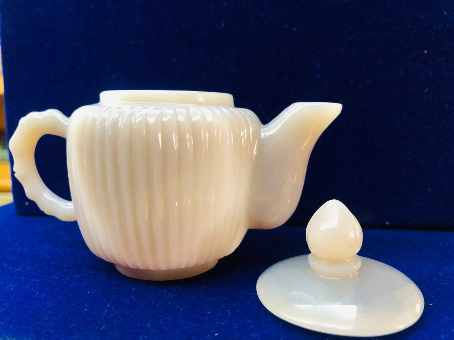 Gemstone Tea Kettle Kettle Gemstone Carving Tea Chalcedony Stone Tea