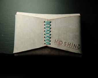 Minimalist wallet leather wallet leather wallet credit card holder handmade men&#39;s wallet credit card case tabbaco grey