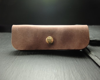 Minimalistisches Wallet Leder Geldbörse coin purse  aus Leder handgefertigt Herren wallet für Münzen Bargeld Geschenk für Männer