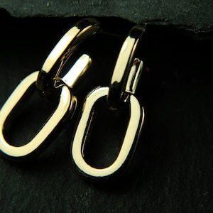Stud earrings, 14k gold plated, summery, shiny, long-lasting, luxurious, gift, earrings, extraordinary, beautiful, statement, fine, new