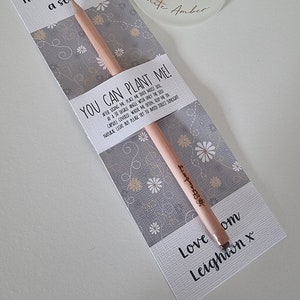 Plantable Seed Pencil, Positivity Pencils For Friends, Grow Your Own, Pencils You Can Plant