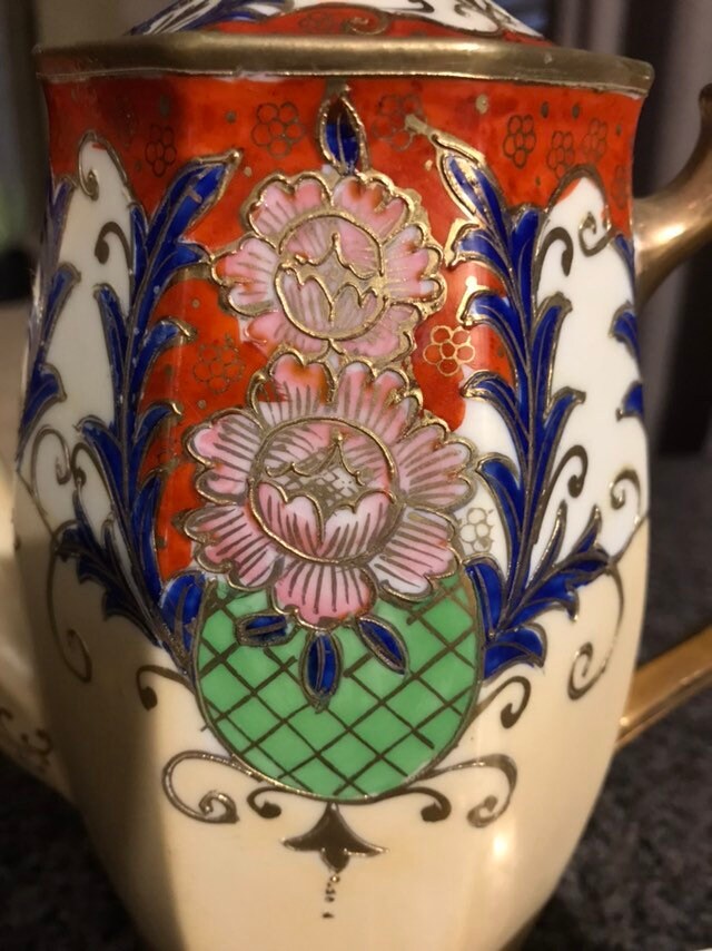 Vintage Hand Painted Coffee Tea Set Etsy Australia