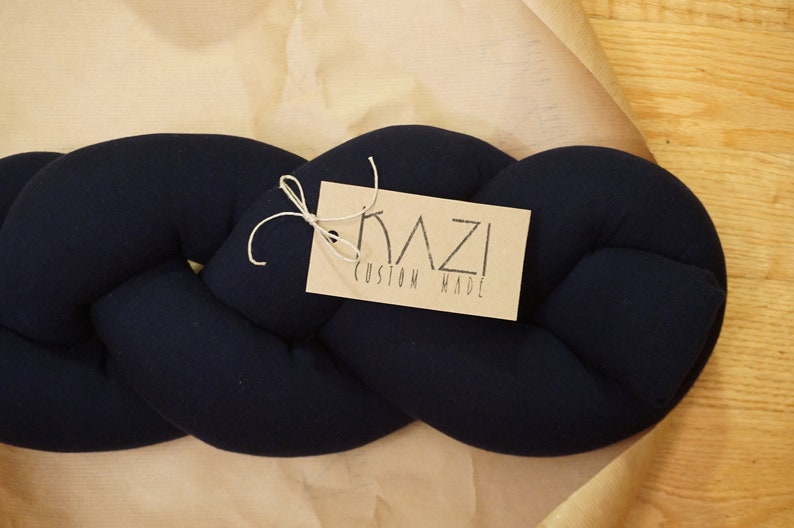 Braided Crib Bumper Knot Cushion Decorative Pillow Baby Shower Gift Newborn Crib Toddler Bed Bumper Baby Cot Bumper
