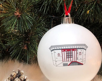 Liverpool FC bauble, Anfield Fan Gift, Personalised Bone China Ornament, British made, Dad present