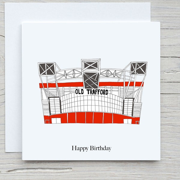 Manchester United Birthday Cards - Etsy UK