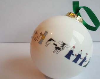 Nativity scene bauble