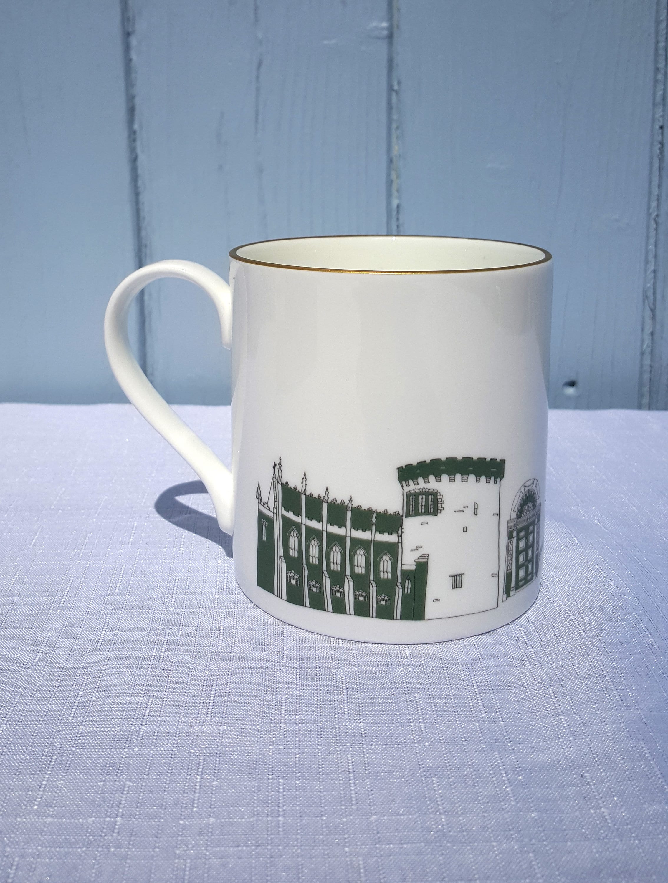 Dublin Coffee Mug Fine Bone China Cityscape Gold Rimmed Mug Etsy UK