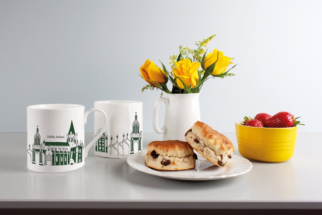 Dublin Ceramic Mug Skyline Landmarks Etsy