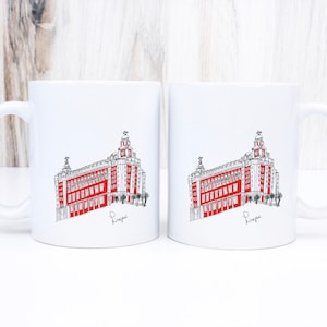 Liverpool coffee mug, Liverpool fc mug, Cityscape mug, Gift for Mum, Gift for Brother, Gift for Dad, Gift for Grandad