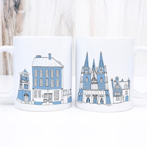 Lichfield Cathedral city fine bone china mug, Gift for Mum, Christmas mug for Dad, Gift for Brother, Tea lovers mug