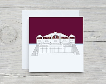 Aston Villa Fathers Day card. Birthday card, personalised football AVFC card, birthday card for Son, Birthday card Son, Birthday card Dad
