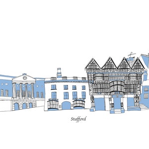 English town picture - Staffordshire Picture - Old building picture