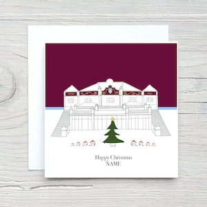 Biglietto di Natale Aston Villa, biglietto AVFC personalizzato