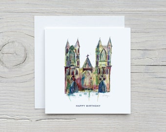 London card for Dad, Cathedral birthday card for Mum, Retirement card, personalised card