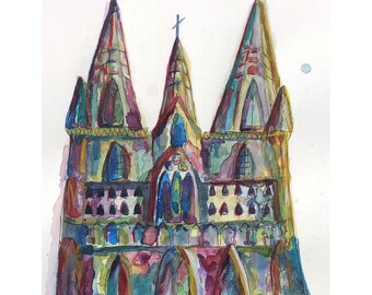 Lichfield Cathedral original artwork
