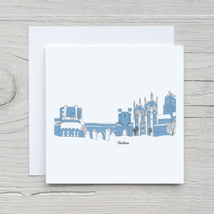Carte d'anniversaire personnalisée Durham, carte personnalisée pour diplômé universitaire