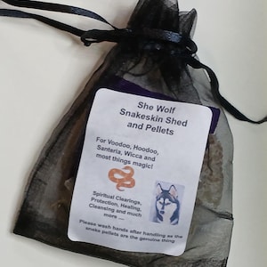 Snakeskin Shed and Pellets