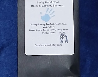 Lucky Hand Root – Hoodoo Conjure Curio | Money Drawing, Gambling, Love & Success Rootwork (Single or 3-Pack 11:11 Collection)