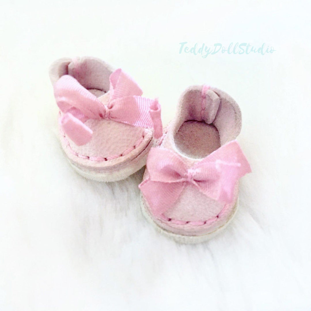 Irrealdoll Leather Shoes powder Pink Bows - Etsy