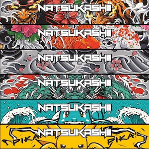 JDM Anime Windshield Banner – 67” Sun Strip Decal | Japanese Car Sun Visor Vinyl | Artist Collab Series