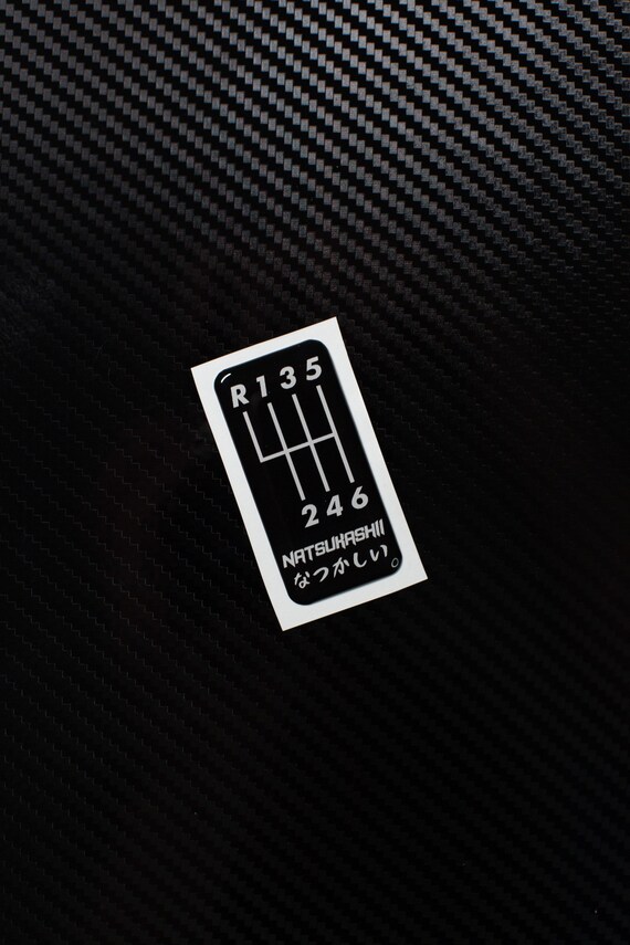 Unique 6 Speed Shift Pattern Sticker for JDM Car Lovers - Etsy
