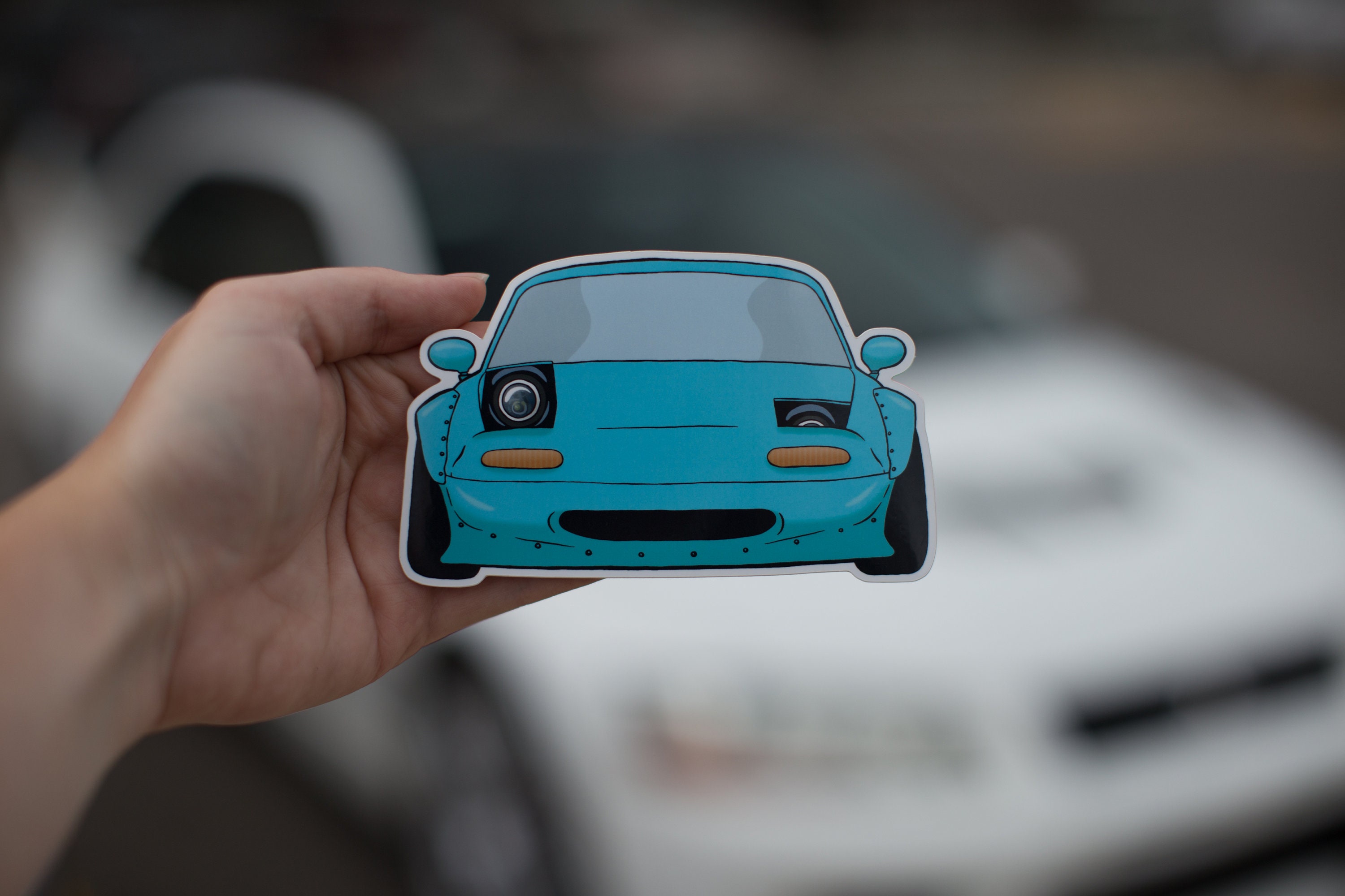MIATA WINK Vinyl Car Decal Window Sticker Etsy