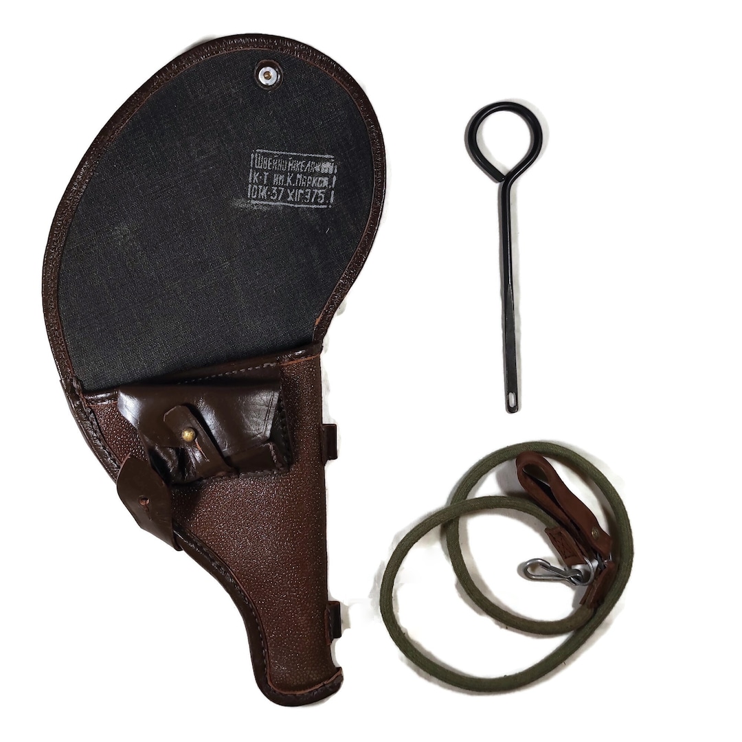 Original Soviet Nagant M1895 Revolver Holster Leather Kirza