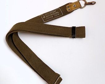 Tracolla per fucile classica dell'esercito sovietico, tracolla in tela regolabile, surplus militare dell'URSS, mai emessa, marcata