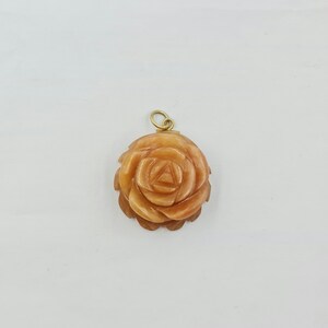 Stone Flower Pendants/Pendant/925 Sterling Silver/Green Quartz/Orange Quartz/Length 40 MM/Width 40 MM/Gross Weight 34.400 g (each)