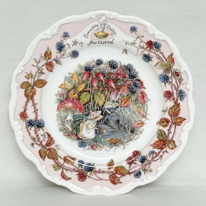 Royal Doulton Bramley Hedge “Autumn” Decorative Plate. Jill Barklem
