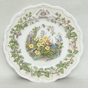 Royal Doulton Bramley Hedge “Spring” Decorative Plate. Jill Barklem