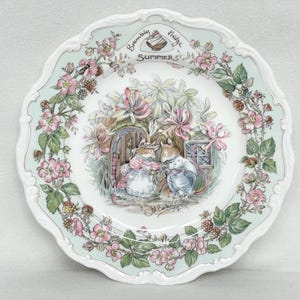 Royal Doulton Bramley Hedge “Summer” Decorative Plate. Jill Barklem