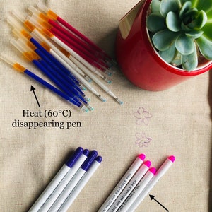 Fabric Marking Pen for Sewing, Disappearing Ink Pen, Sewing Marker