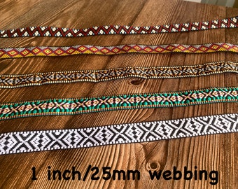 2.5cm/1 inch patterned webbing, Pattern C