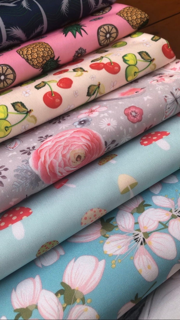 Printed Waterproof Canvas for Bags Home Decor Raincoats WPC Etsy