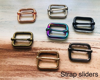 Quality Strap slider 25mm, 32mm, 38mm, bag hardware, crossbody bag fittings, bag making, metal rings, handmade bags