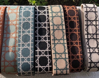 3m rolls of Premium 3.8cm patterned webbing for tote bags DWS