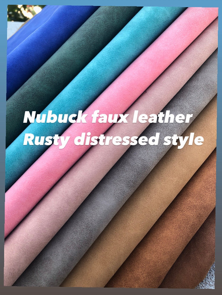 Nubuck Style Faux Leather, Rustic Synthetic Leather E3 - Etsy