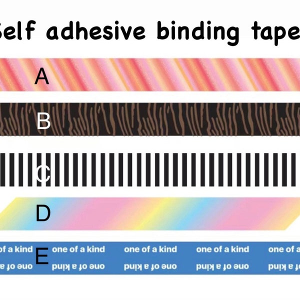 self adhesive/smackdown binding tapes