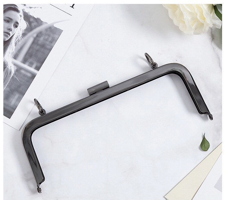 20.5cm Metal Kiss Lock Frames, Square Metal Purse Frames A3B - Etsy