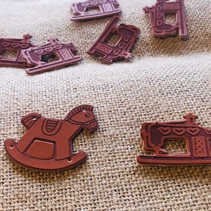 PU leather labels for handmade bags, clothes, dolls, leather work, knitting, crochet and other craft projects G2