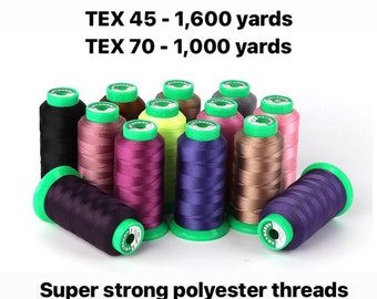 bookbinding supplies sydney Tex 45 and Tex 70 Super Strong Polyester Sewing Threads for bag making, shoes making, garments, home decor and car interior