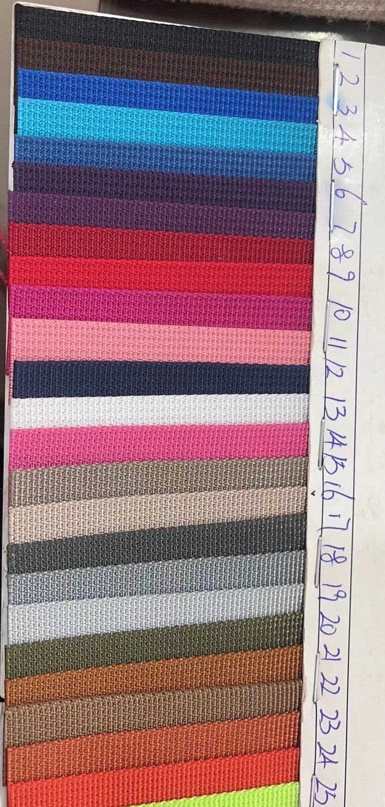 3m rolls of plain polyester webbing - 2.5 cm and 3.8cm DWS image 2